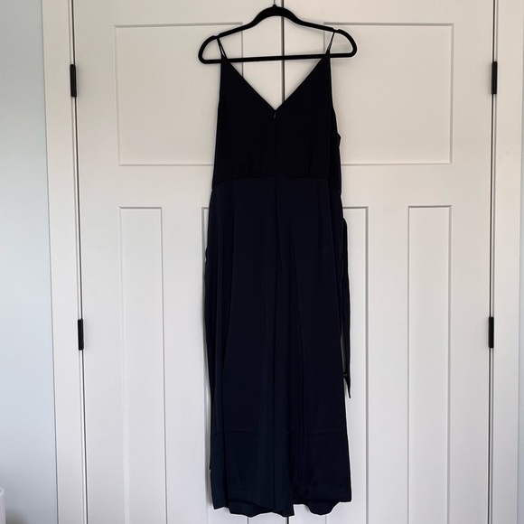 H&M Navy Satin Jumpsuit - Picture 2 of 4